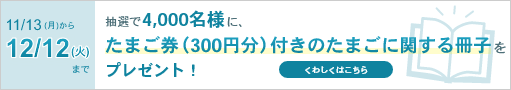 「タマゴ」に関する情報満載の冊子